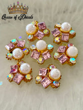 Load image into Gallery viewer, Bling Cluster (x2) -  Pink, Pearl &amp; Crystal AB