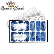 Load image into Gallery viewer, Denim print with negative space
