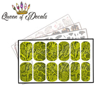 Load image into Gallery viewer, Bright Yellow snake print