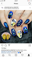 Load image into Gallery viewer, STICKY DIAMOND COLLABORATION DECAL Hand Drawn Coraline