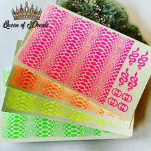 Load image into Gallery viewer, Snakeskin decal Neon/Day GLO