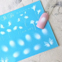 Load image into Gallery viewer, IBDI NAILS - AIR  slider 103 White Circles &amp; Florals