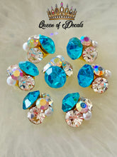 Load image into Gallery viewer, Bling Cluster (x2)  - Aqua, Pearl, Crystal  &amp; Crystal AB