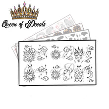 Load image into Gallery viewer, Black Sun and Moon Sketches