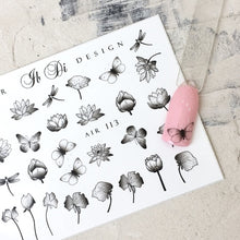 Load image into Gallery viewer, IBDI NAILS - AIR  slider 113 - Black Flowers