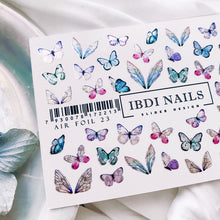 Load image into Gallery viewer, IBDI NAILS slider AIR FOIL 23 - Metallic Butterflies