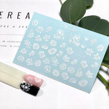 Load image into Gallery viewer, IBDI NAILS - AIR  slider 117 - White Flowers