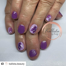 Load image into Gallery viewer, CAROL 'Sheeny' HAILSTONE one stroke lilac set