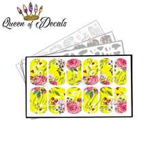 Load image into Gallery viewer, Yellow and pink rose floral(full cover)