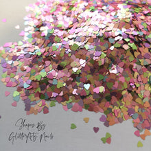 Load image into Gallery viewer, NAIL GLITTER HEARTS - SOFT PASTEL ** 5ML POT **
