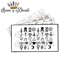 Load image into Gallery viewer, Cute symbols - Black