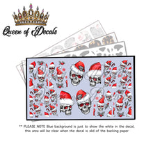 Load image into Gallery viewer, Santa Skulls with Negative Space
