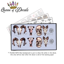 Load image into Gallery viewer, KERRY WRIGHT collaboration decal...WATERCOLOUR SKULLS full cover