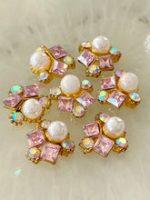 Load image into Gallery viewer, Bling Cluster (x2) -  Pink, Pearl &amp; Crystal AB