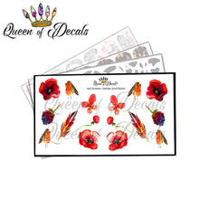 Load image into Gallery viewer, Red Flowers, Berries &amp; Robin Red Breast