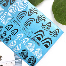 Load image into Gallery viewer, IBDI NAILS - AIR  slider 165 Black and White Wave Pattern