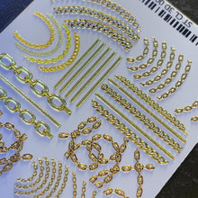 Load image into Gallery viewer, MilliArt Nails - 3D gold chain