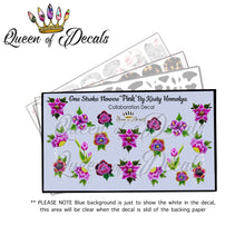 Load image into Gallery viewer, One stroke flowers (pink) collaboration decal