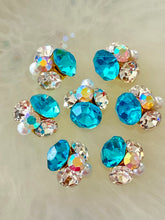 Load image into Gallery viewer, Bling Cluster (x2)  - Aqua, Pearl, Crystal  &amp; Crystal AB