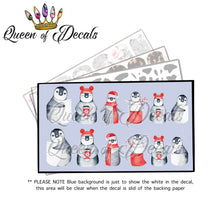 Load image into Gallery viewer, WATERCOLOUR PENGUIN CHRISTMAS CUTIES
