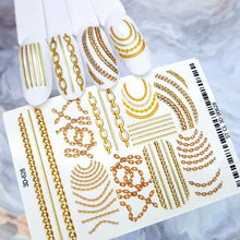 Load image into Gallery viewer, MilliArt Nails - 3D gold chain