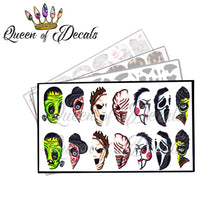 Load image into Gallery viewer, Full Cover Scary Faces 1