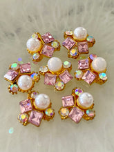 Load image into Gallery viewer, Bling Cluster (x2) -  Pink, Pearl &amp; Crystal AB