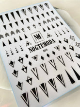 Load image into Gallery viewer, NOGTEMODA Nail stickers 033 Black Abstract