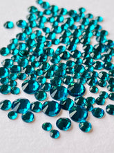 Load image into Gallery viewer, Blue Zircon  Crystal Nail Gems (mixed sizes x150)