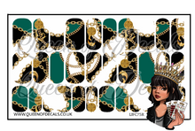 Load image into Gallery viewer, In Chains - Green NAIL WRAP