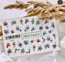 Load image into Gallery viewer, IBDI NAILS slider - 500 - Pretty Florals