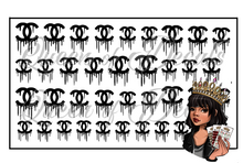 Load image into Gallery viewer, Drippy logo Black