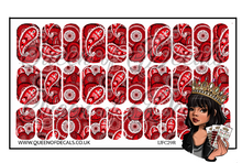 Load image into Gallery viewer, Red Bandana NAIL WRAP