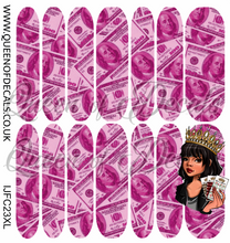 Load image into Gallery viewer, Mo Money - Pink NAIL WRAP