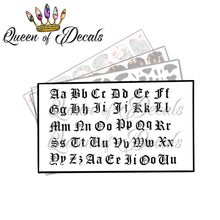 Load image into Gallery viewer, Old English Font (alphabet)