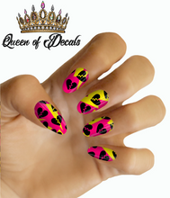 Load image into Gallery viewer, Broken Hearted - Pink &amp; Yellow NAIL WRAP