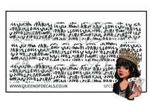 Load image into Gallery viewer, LV Graffiti Print -Black NAIL WRAP