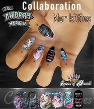 Load image into Gallery viewer, OFFICIAL Miss Cherry Martini/Queen of decals collaboration ‘MER KITTIES’