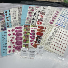 Load image into Gallery viewer, 20 Decal MYSTERY BUNDLE Mixed sizes including 3 metallics