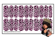 Load image into Gallery viewer, Pink Leopard NAIL WRAP