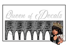 Load image into Gallery viewer, Black Mock Croc NAIL WRAP