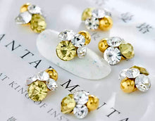 Load image into Gallery viewer, Cluster gold, Citrene &amp; Crystal