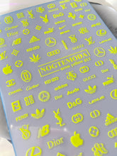 Load image into Gallery viewer, NEON YELLOW 011 - Mixed Logos