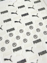 Load image into Gallery viewer, BLACK &amp; WHITE logo stickers - Sports/Puma