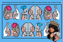 Load image into Gallery viewer, Full Cover Hand Drawn DUMBO