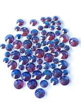 Load image into Gallery viewer, Colour Shifting Blue/Pink/Gold Crystal Nail Gems (mixed sizes x140)