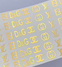 Load image into Gallery viewer, Metallic Lux label logos