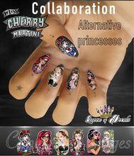 Load image into Gallery viewer, OFFICIAL Miss Cherry Martini/Queen of decals collaboration ‘ALTERNATIVE PRINCESSES ’
