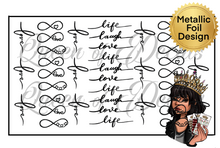 Load image into Gallery viewer, Metallic Live-laugh-love