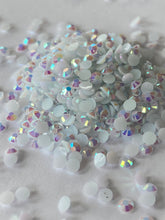 Load image into Gallery viewer, 3mm Jelly Crystals (qty 200) - WHITE JELLY AB